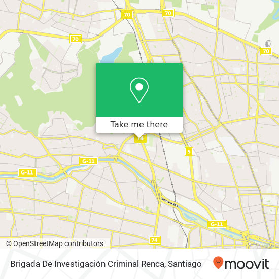 Brigada De Investigación Criminal Renca map