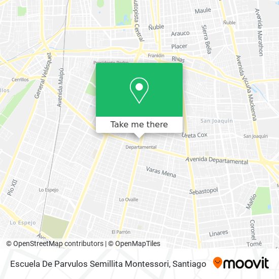 Escuela De Parvulos Semillita Montessori map
