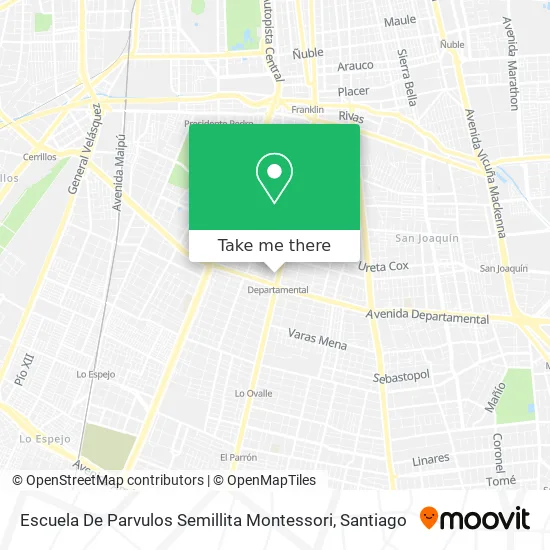 Escuela De Parvulos Semillita Montessori map