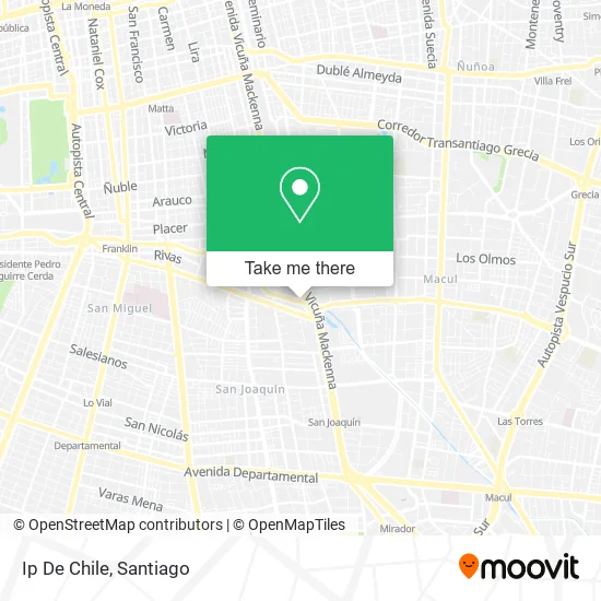 Ip De Chile map