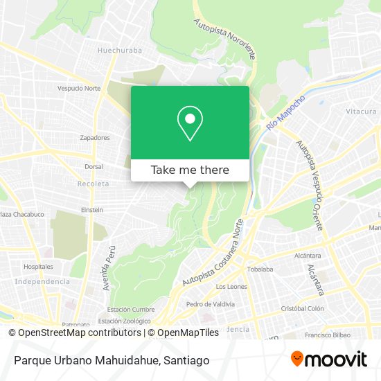 Parque Urbano Mahuidahue map