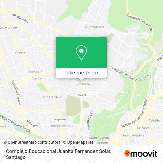 Complejo Educacional Juanita Fernandez Solar map