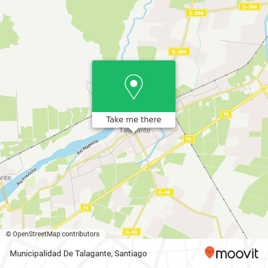 Municipalidad De Talagante map