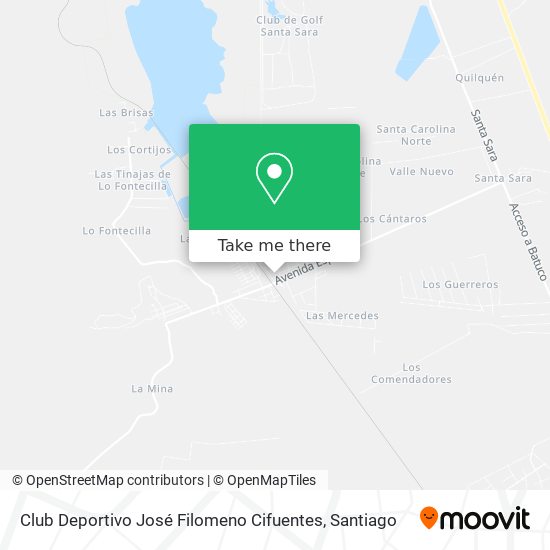 Club Deportivo José Filomeno Cifuentes map