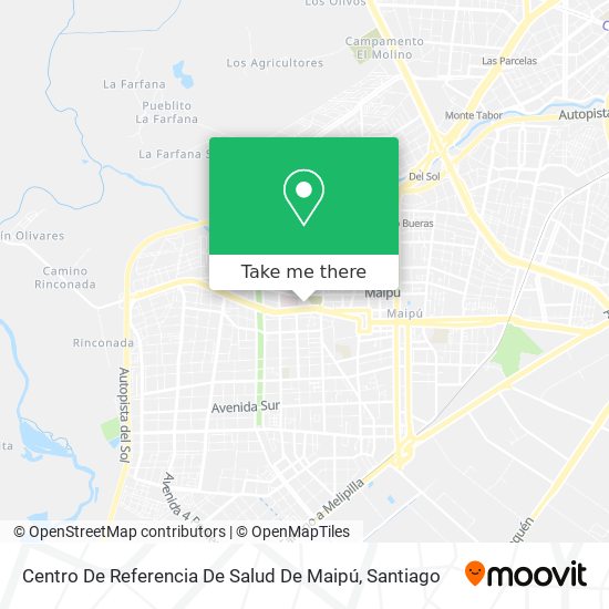 Centro De Referencia De Salud De Maipú map