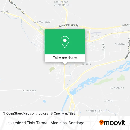 Universidad Finis Terrae - Medicina map