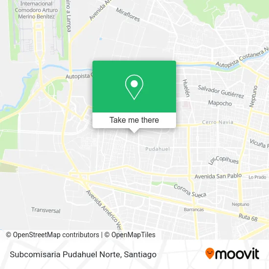 Subcomisaria Pudahuel Norte map