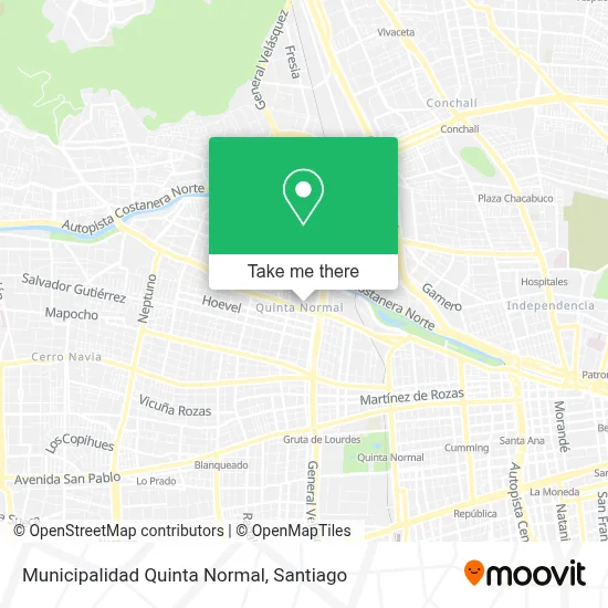 Municipalidad Quinta Normal map