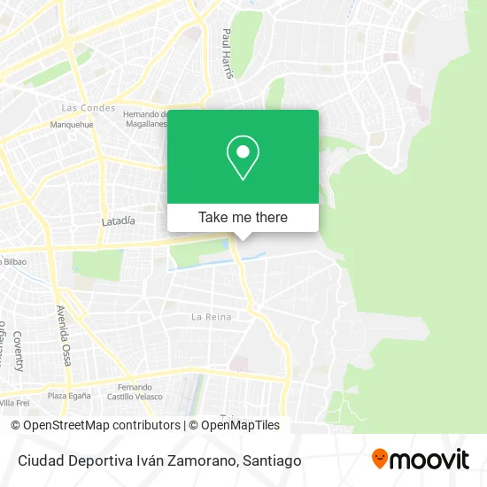 Ciudad Deportiva Iván Zamorano map