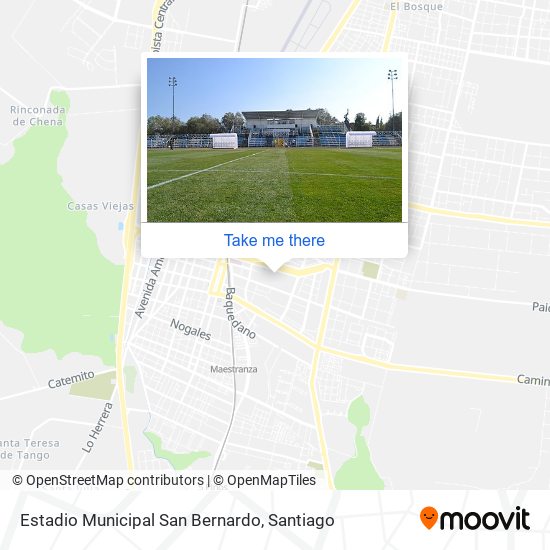 Estadio Municipal San Bernardo map