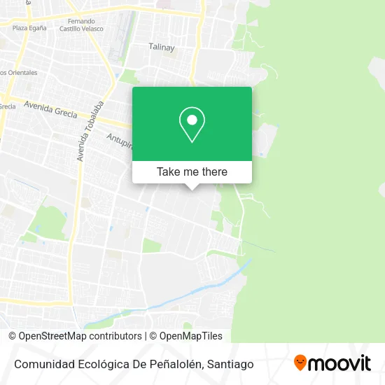 Comunidad Ecológica De Peñalolén map