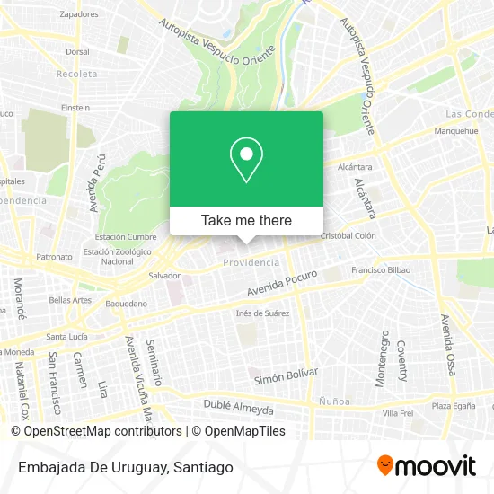 Embajada De Uruguay map
