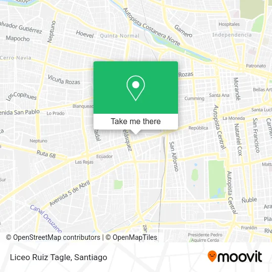 Liceo Ruiz Tagle map