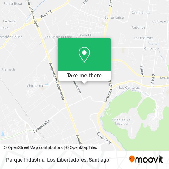 Parque Industrial Los Libertadores map