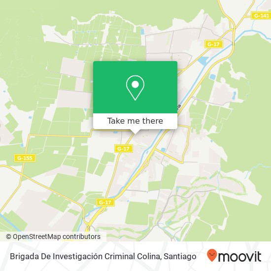 Brigada De Investigación Criminal Colina map