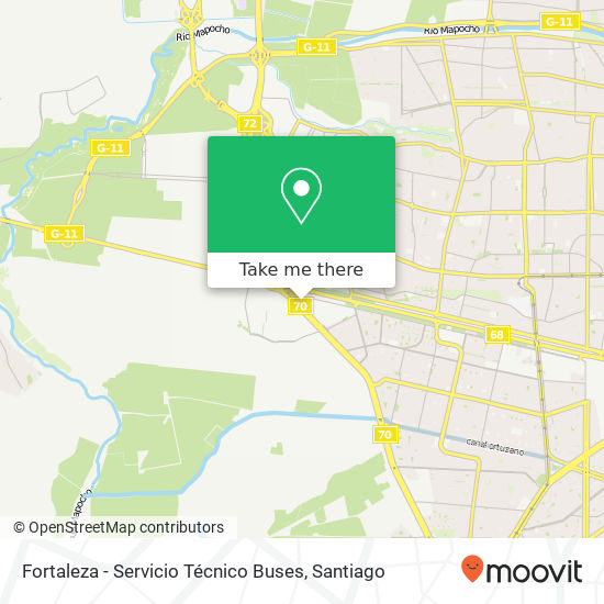 Fortaleza - Servicio Técnico Buses map