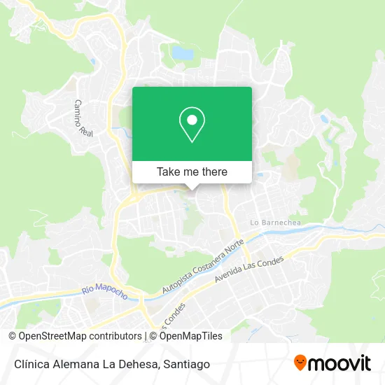 Clínica Alemana La Dehesa map