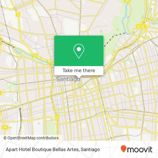 Apart Hotel Boutique Bellas Artes map