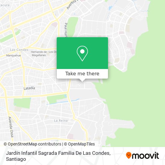 Jardín Infantil Sagrada Familia De Las Condes map