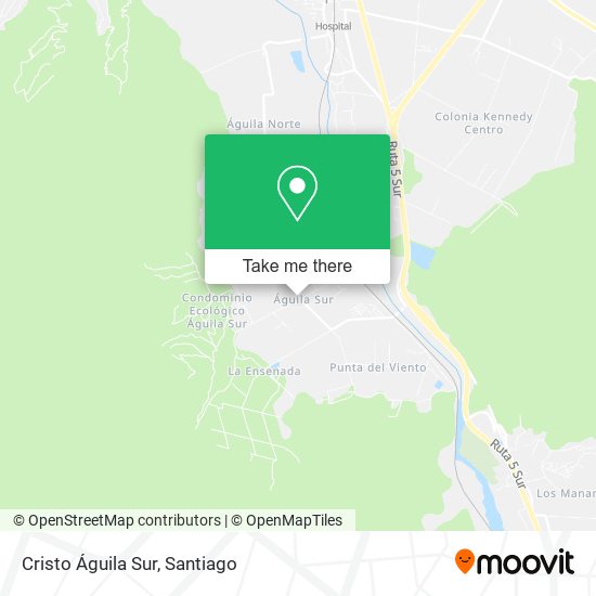 Mapa de Cristo Águila Sur