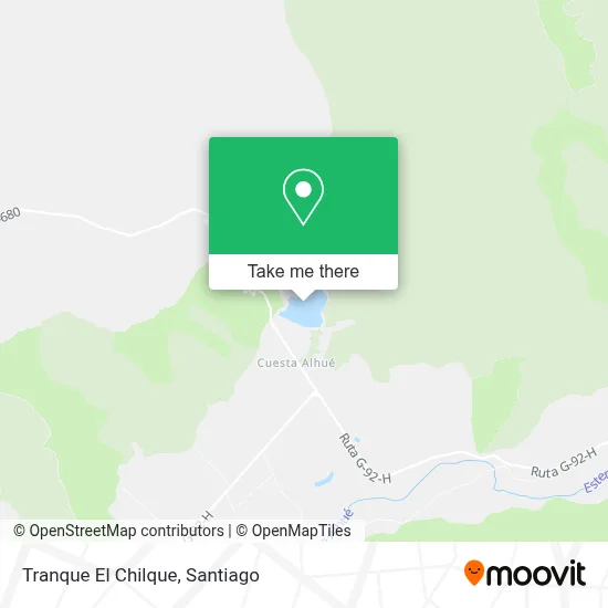 Tranque El Chilque map