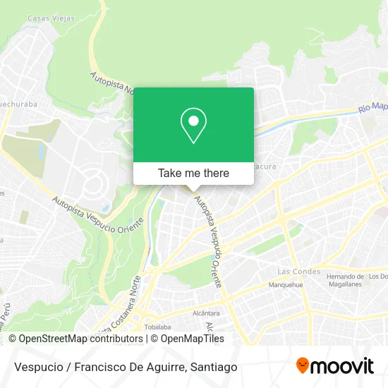 Vespucio / Francisco De Aguirre map