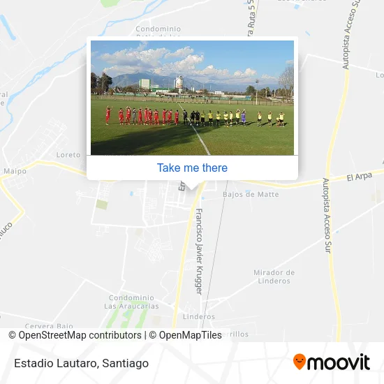 Estadio Lautaro map