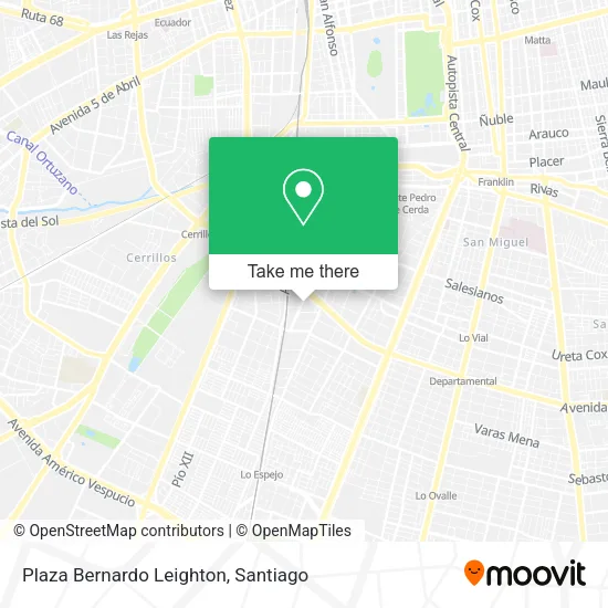 Plaza Bernardo Leighton map