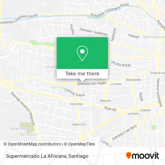 Supermercado La Africana map