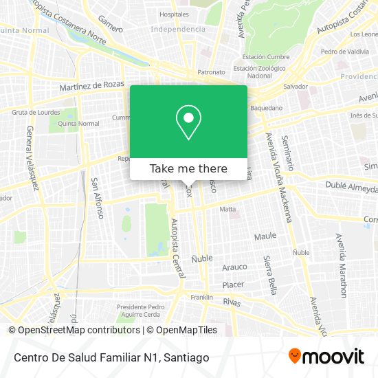 Centro De Salud Familiar N1 map