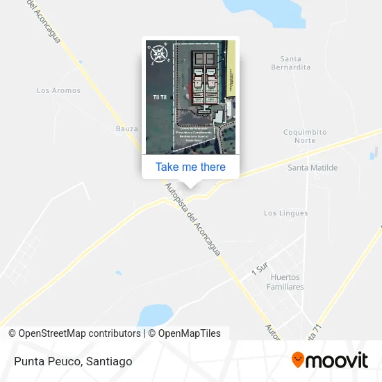 Punta Peuco map