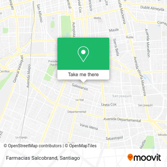 Farmacias Salcobrand map