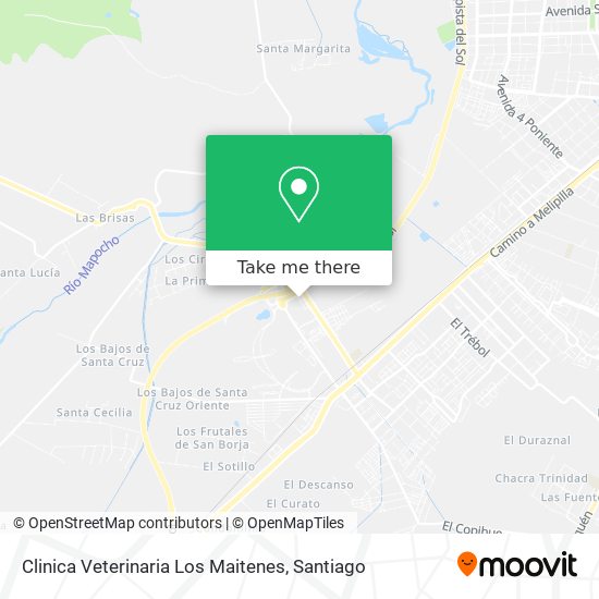 Clinica Veterinaria Los Maitenes map