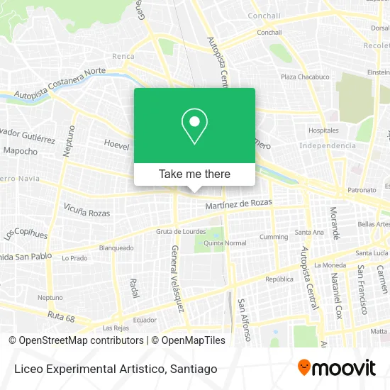 Liceo Experimental Artistico map