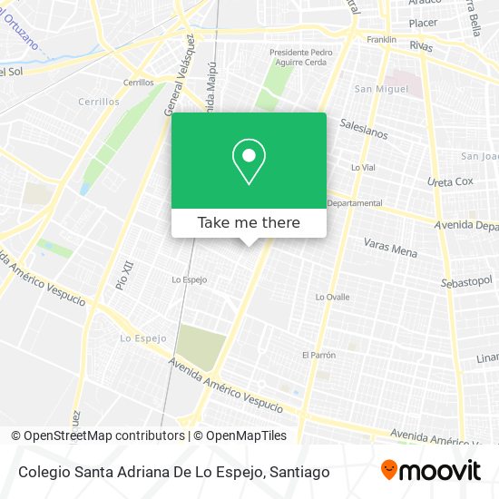 Colegio Santa Adriana De Lo Espejo map