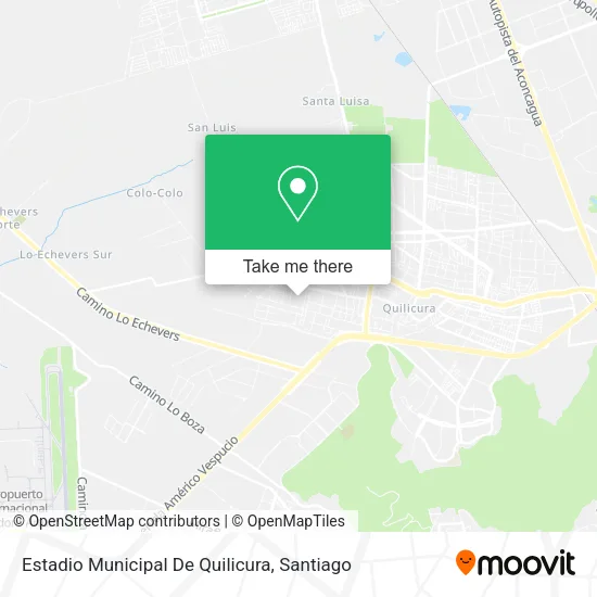 Estadio Municipal De Quilicura map