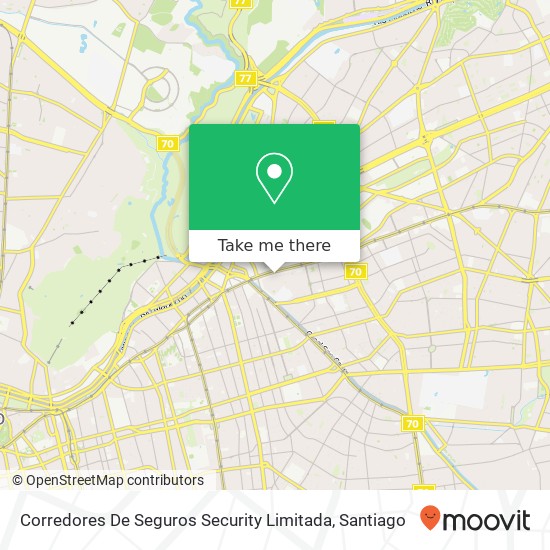 Corredores De Seguros Security Limitada map