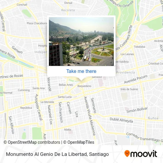 Monumento Al Genio De La Libertad map