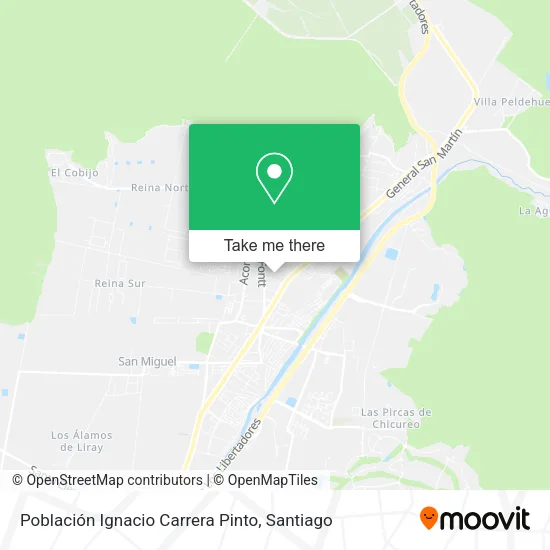 Población Ignacio Carrera Pinto map