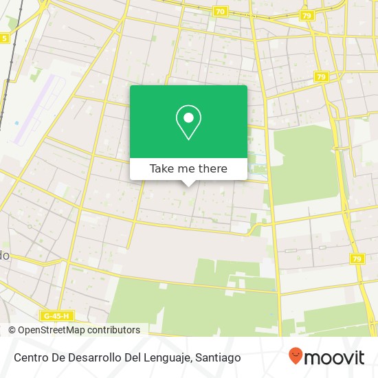 Mapa de Centro De Desarrollo Del Lenguaje