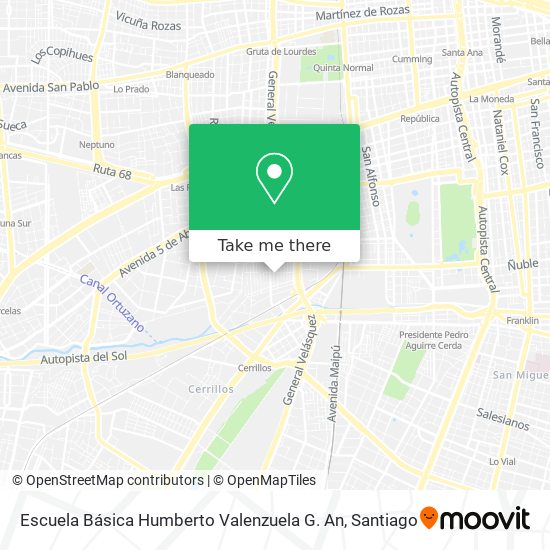 Escuela Básica Humberto Valenzuela G. An map