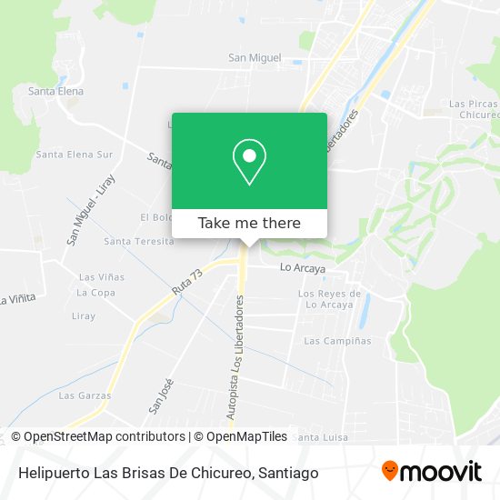 Helipuerto Las Brisas De Chicureo map