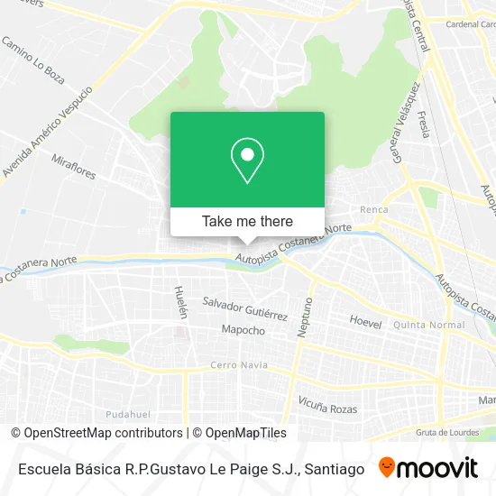 Escuela Básica R.P.Gustavo Le Paige S.J. map