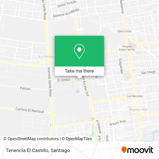 Tenencia El Castillo map