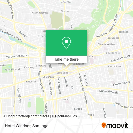 Hotel Windsor map