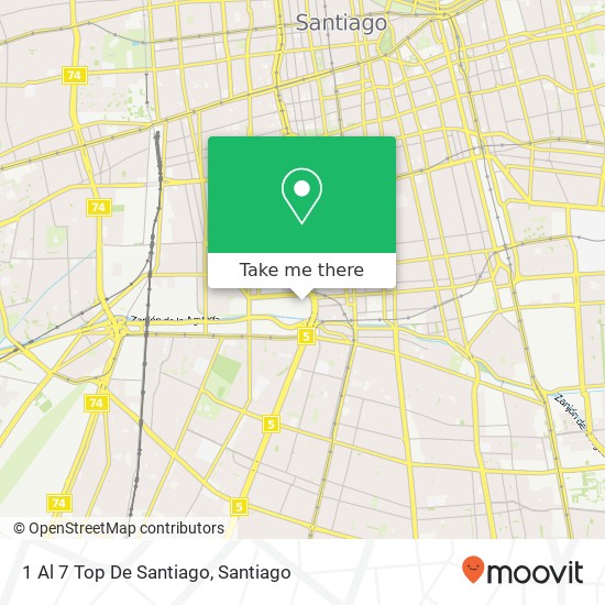 1 Al 7 Top De Santiago map