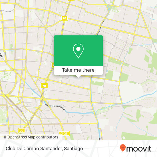 Club De Campo Santander map