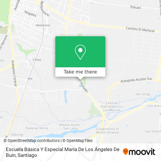 Escuela Básica Y Especial María De Los Ángeles De Buin map
