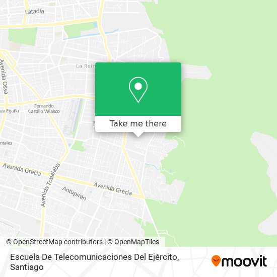 Mapa de Escuela De Telecomunicaciones Del Ejército