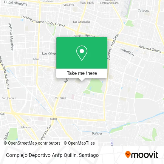 Complejo Deportivo Anfp Quilin map